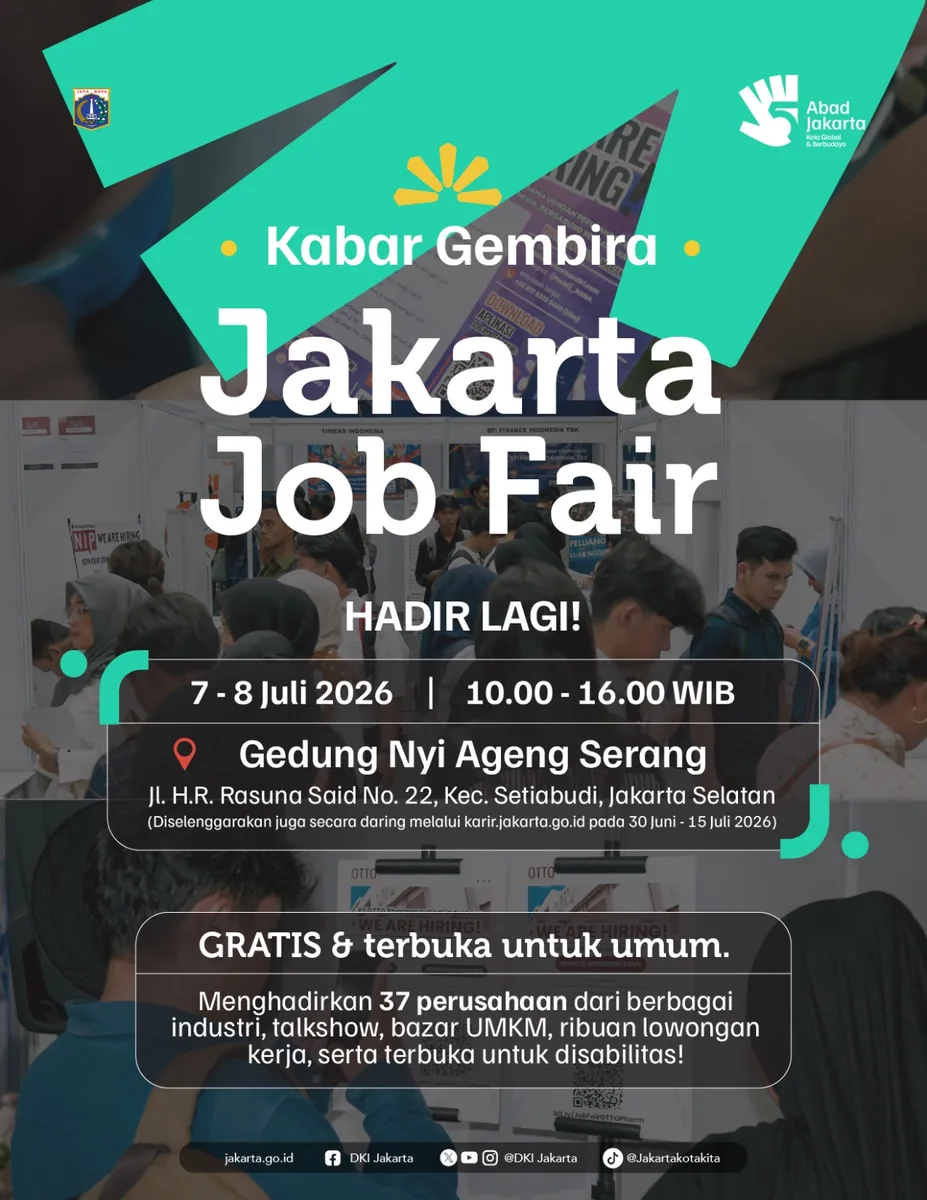Job Fair Kabupaten Padang Pariaman 2026 (Suku Dinas TKTE Wilayah Kabupaten Padang Pariaman Barat) : 7-8 Juli 2026